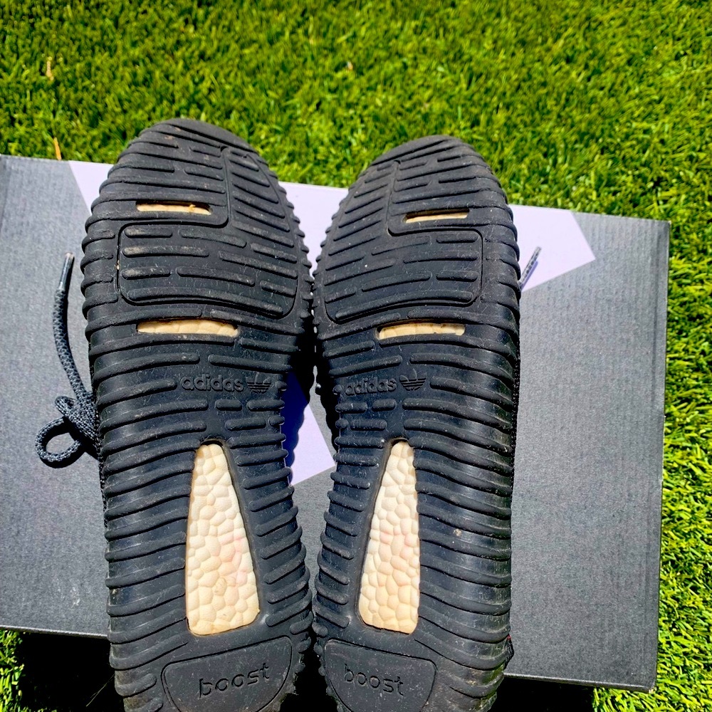 Yeezy x Adidas Pirate Black 350 Boost Sneakers - Picture 7 of 9